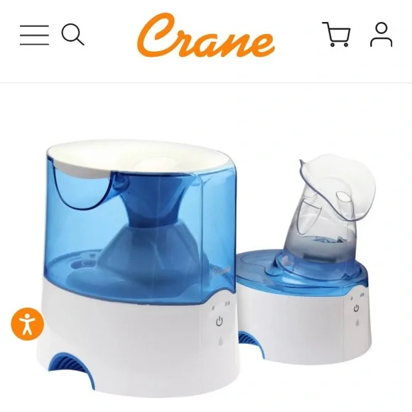 Flu/cold/dryness got you down? Crane “2 in 1 Warm Mist Humidifier and Inhaler” - Picture 3 of 16